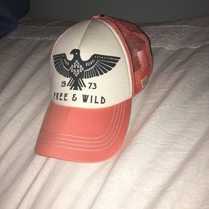 billabong snapback coral hat